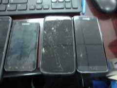 Lot of 7 untested cell phones for parts – samsunge galaxy s7 edge,A11, n more-FB