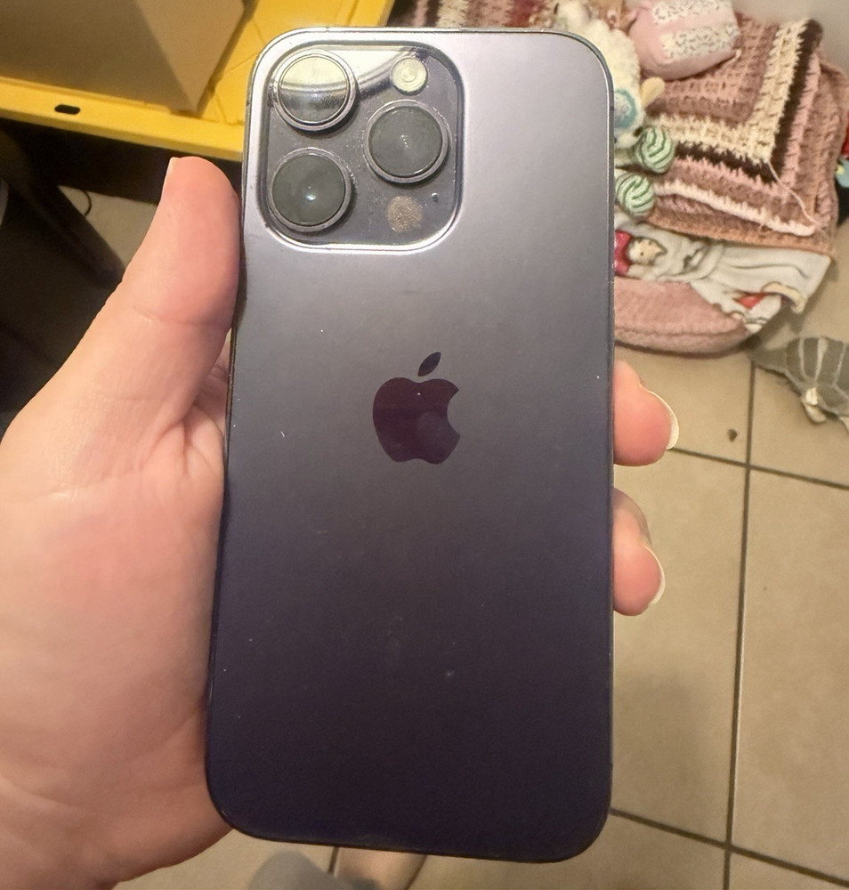 Apple iPhone 14 Pro 128GB Purple Unlocked 6.1″ iOS A16 Bionic 48MP Dual SIM