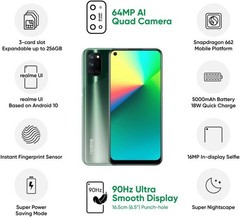 realme 7i Factory Unlocked 4GB RAM 64GB Storage Snapdragon 662 Global Version