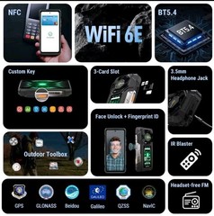 Ulefone Armor 33 Pro 5G AI Rugged Phone 32GB+512G 6.95″ Night Vision Dual Screen