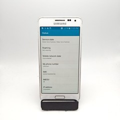 Samsung Galaxy Alpha G850A (AT&T) – 32GB White – BAD REAR CAM #R100