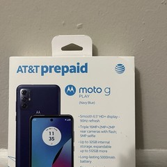 AT&T Prepaid MOTO G Play (XT2271) 3+32Gb Navy Blue NEW Sealed Box
