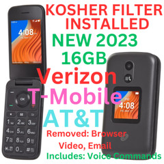 NEW UNLOCKED TCL FLIP 2 GSM CDMA LTE KOSHER FILTER TALK/TEXT + VOICE, NO CAMERA
