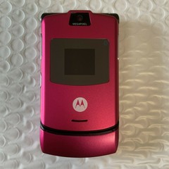 Original Motorola RAZR V3 Flip Mobile Phone Unlocked Cellphone Camera 2G GSM