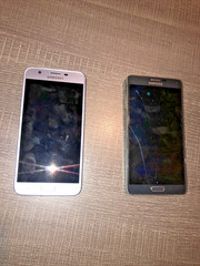 Samsung Galaxy Note 4 and Samsung Galaxy J7 FOR PARTS OR REPAIR ONLY LOCKED