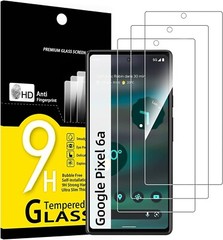 For Google Pixel 6a Screen Protector Tempered Glass HD Clear Full Coverage 3Pack