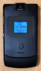 Motorola RAZR / Razor V3a – Black ( CDMA ) Cellular Flip Phone – Very Rare Color