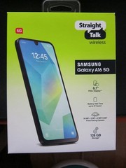 (StraightTalk) Samsung Galaxy A16 5G SM-S166V(GP) 128GB Blue Black – Excellent