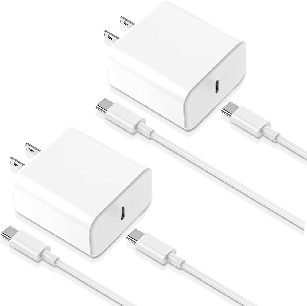 iPhone 17 16 15 Charger 33W Fast Charging Type C Wall Adapter 2Pack with 6ft Cab