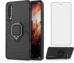 Phone Case for Huawei P30 with Tempered Glass Screen Protector and Kickstand