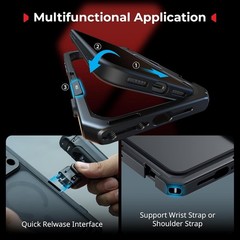 Mobile Video Cage for iPhone 17 Pro Max, Phone Case/TPU Soft Frame/T-Mount