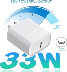iPhone 17 16 15 Charger 33W Fast Charging Type C Wall Adapter 2Pack with 6ft Cab