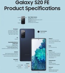 Samsung Galaxy S20 FE 5G G780G/DS Dual SIM 128GB 6.5In Unlocked SMART PHONE Navy