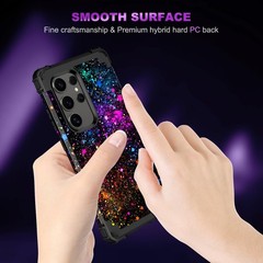 Glow in the Dark Galaxy S24 Ultra Case, Three Layer Heavy Duty Shockproof Protec