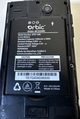 Orbic Journey V Flip Phone RC2200L Tracfone w/Charger Manual SIM Card