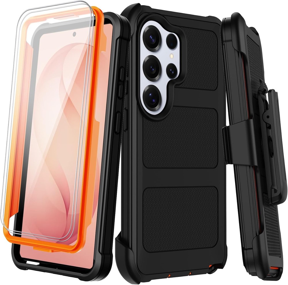 Samsung Galaxy S26 Ultra Case with Belt Clip Holster, Heavy Duty Shockproof Bump
