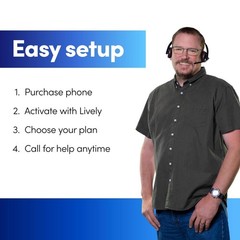 Lively Jitterbug Flip2 – Flip Cell Phone for Seniors – Not Compatible with Ot…