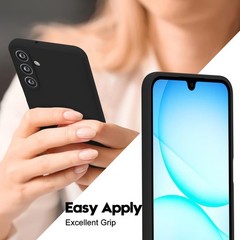 Samsung Galaxy A17 5G Phone Case Silicone, Ultra Thin Slim Soft Rubber Gel Black