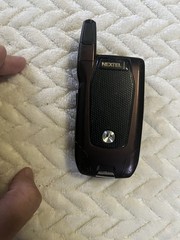 Motorola i series i880 – Brow/Black ( Nextel ) Very Rare iDEN PTT Flip Phone
