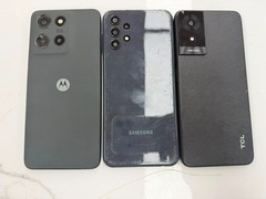 Lot of 3 Phones For Parts TCL K23, MOTO G 2025, GALAXY A13