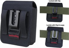 Flip Phone Holster for Samsung Galaxy Z Flip 7/6/5/4/3, Black Nylon Belt Clip Po