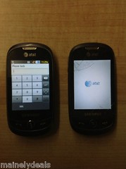 Lot of 2 Samsung SGH-A927 Flight II Smartphones Cell Phones both work AS IS