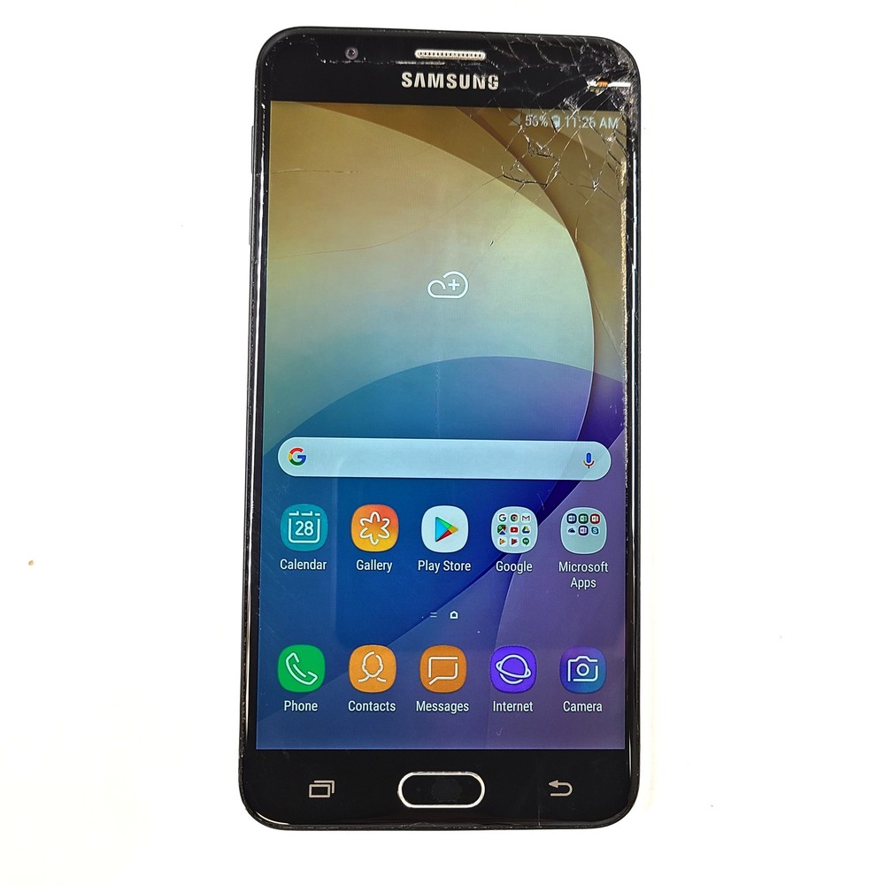 Samsung Galaxy J7 Prime SM-G610F/DS – 32 GB 4GB RAM Unlocked – Black Phone READ