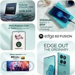New MOTOROLA Edge 60 Fusion 5G-Factory Unlocked Dual SIM-12GB 256GB