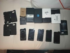 AS-IS LOT 5 SONIM XP8 PHONES WITH ACCESSORIES WITH CHARGING DOCKS AS IS