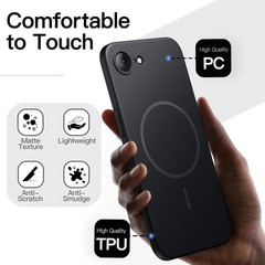 Magnetic Slim Case for iPhone 17e (2026) / iPhone 16e, Ultra-Thin Lightweight Co
