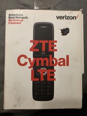 Verizon Cymbal LTE Z233V 4G LTE 2.8″ 2MP Silver Flip Phone Box Damg Pic