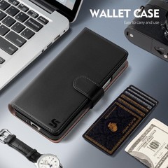 Samsung Galaxy Z Fold 3 Wallet Case with Card Holder, RFID Blocking PU Leather C