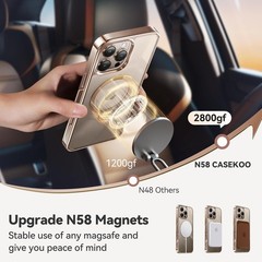 360 Spin Magnetic Stand for iPhone 16 Pro Max Case Desert Titanium Slim Hand-Pol