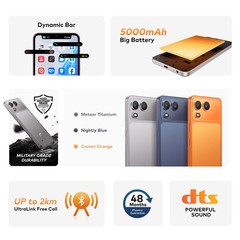 Itel Zeno 200 Comet Orange 4 GB RAM 128 GB Storage Global Version Unlocked