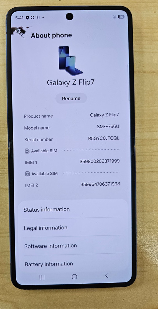 Samsung Galaxy Z Flip 7 – 256 GB – Blue Shadow (T-Mobile)**READ DESCRIPTION**
