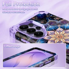 Galaxy S26 Ultra Case Glow in the Dark Three Layer Heavy Duty Shockproof Hard PC