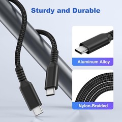 60W USB-C Fast Charger Adapter for Samsung Galaxy S24 S23, 10FT Cable