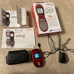 Samsung Jitterbug J Red Samsung Cell Phone SPHA310ZRA