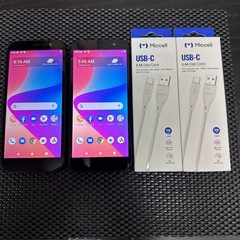 Lot Of 2 BLU View 2 B131DL Smartphone (Tracfone) – 32GB Black Tested – E8