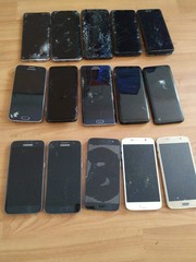Lot of 15 Mixed model Samsung Galaxy S9+/S9/ S8+/ S8 / S7 / S6edge/S6 for parts