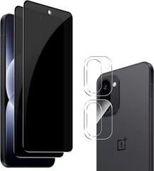 2PCS Screen Protector & Camera Lens Protector for OnePlus 15R Anti-Spy 9H