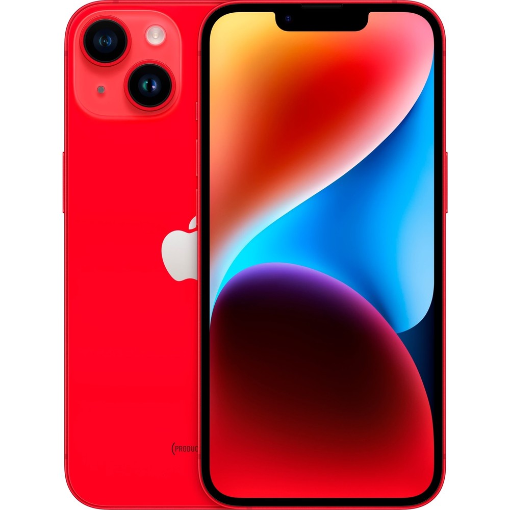 Apple iPhone 14 Plus 128GB GSM / CDMA Unlocked Smartphone – Red – Good
