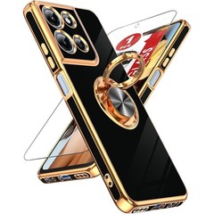 Moto G 2026/G Play 2026 Phone Case with Tempered Glass Screen Protector and Kick