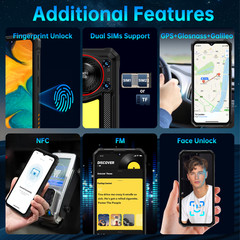 OUKITEL WP53S Rugged Smartphone 11000mAh Battery 16B+128GB 6.52″ FHD+ IP68/IP69K
