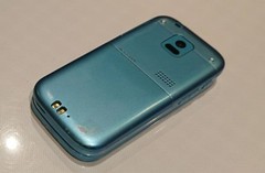 Fujitsu Docomo Rakuraku Phone F-01G Blue Mobile Communication Confirmed Japanese