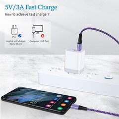 2-Pack 6FT Type-C Fast Charger for Samsung Galaxy S24, Google Pixel 8