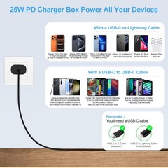 25W USB-C Fast Charger Block for Samsung Galaxy A37 A57 S26 Ultra 6FT
