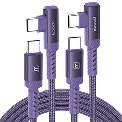 USB C to USB C Charger Cable, 60W Type C Charging Cord, Right Angle Fast Chargin