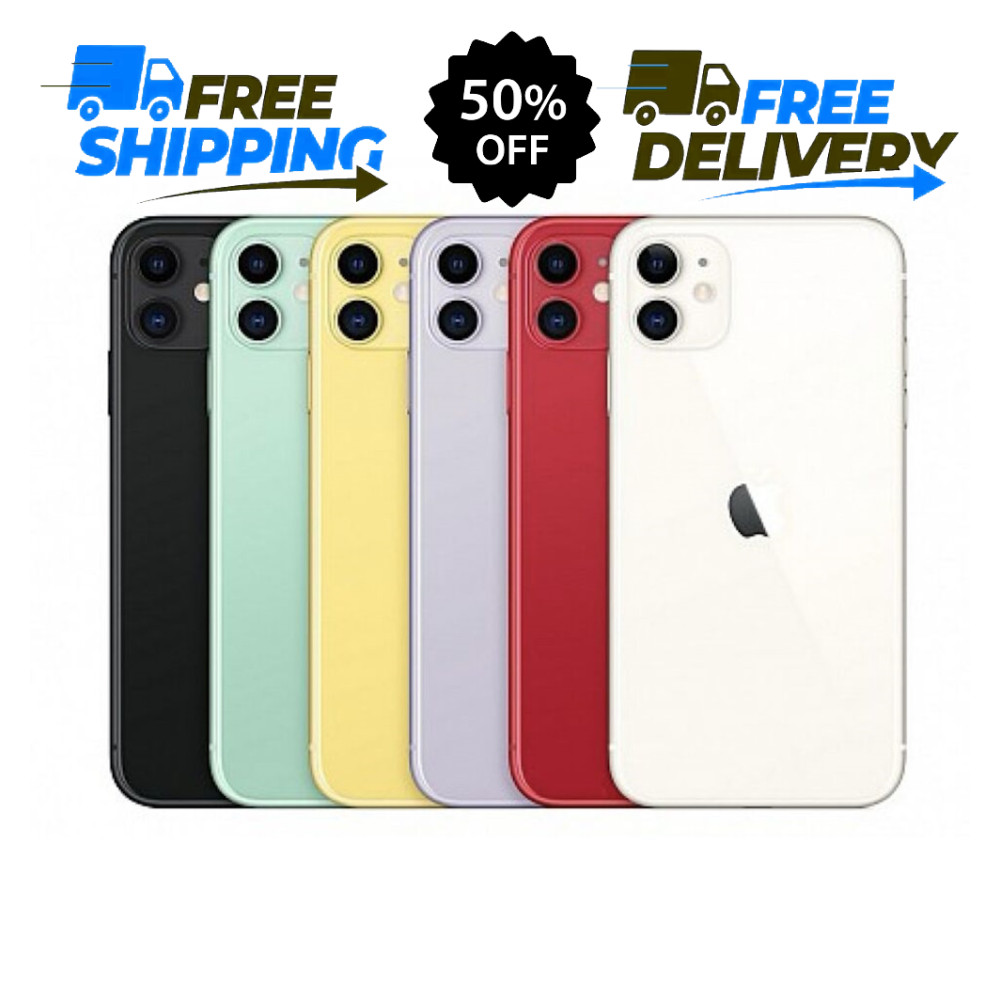 Apple iPhone 11 64GB Verizon T-Mobile Unlocked Smartphone GSM Clean IMEI