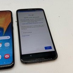 LOT OF 3 – Samsung Galaxy A20 – Samsung Xcover pro – Moto Z3 Play – (B12:16)